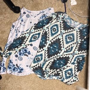 justice open shoulder shirt bundle